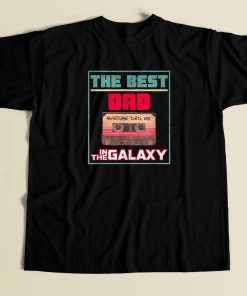 Best Dad In Galaxy Vintage 80s Retro T Shirt Style