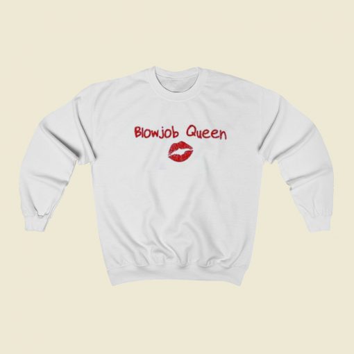 Blowjob Queen Lips 80s Sweatshirt Style