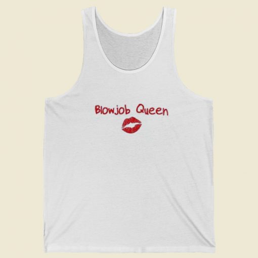 Blowjob Queen Lips 80s Retro Tank Top