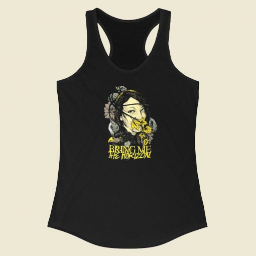 Bring Me The Horizon Lady Of Life 80s Racerback Tank Top