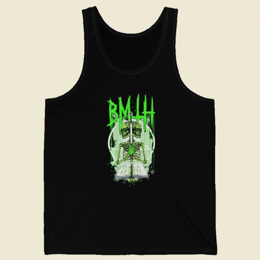 Bring Me the Horizon Double Skeleton 80s Retro Tank Top