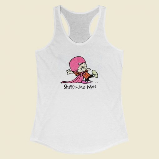 Calvin And Hobbes Stupendous 80s Racerback Tank Top