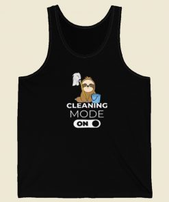 Cleaning Mode On Sloth 80s Retro Tank Top