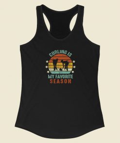 Curling Is My Favorite 80s Racerback Tank Top