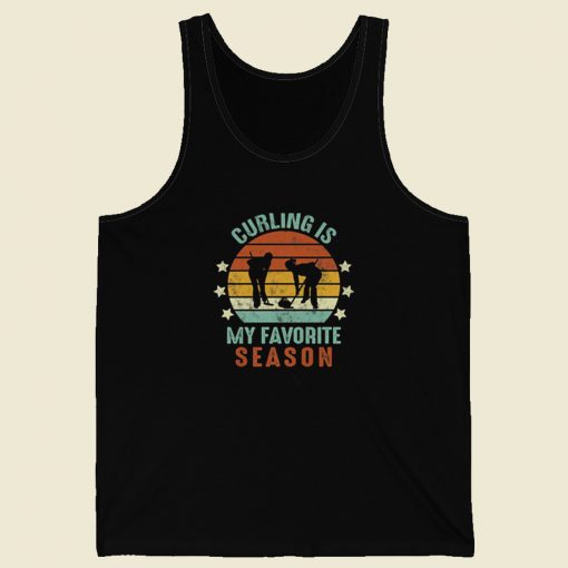 Curling Is My Favorite 80s Retro Tank Top