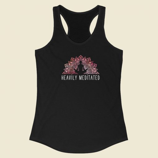 Daily Meditation Heavily 80s Racerback Tank Top