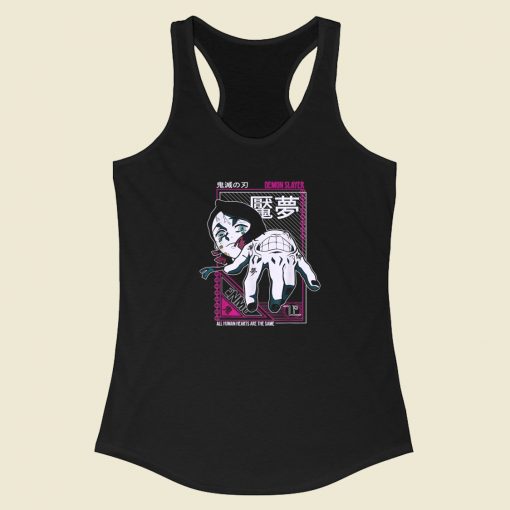 Enmu Demon Slayer Anime 80s Racerback Tank Top