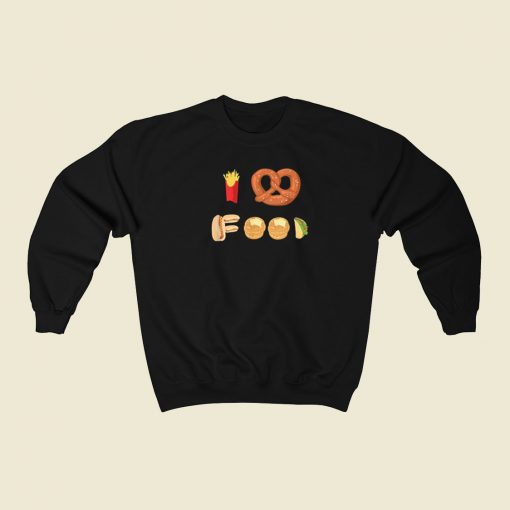 Food Lover Cooking 80s Sweatshirt Style