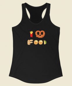 Food Lover Cooking 80s Racerback Tank Top