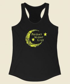 Friday Night Life Meme 80s Racerback Tank Top