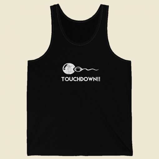 Funny Football Expectant 80s Retro Tank Top