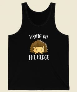 Funny Spikey Hedgehog 80s Retro Tank Top