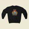 Funny Turkey Disguise Cat 80s Sweatshirt Style