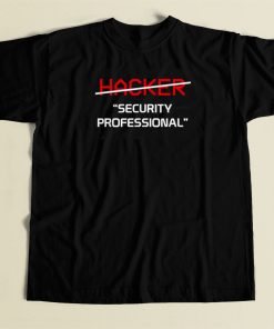 Hacker Security Funny 80s Retro T Shirt Style