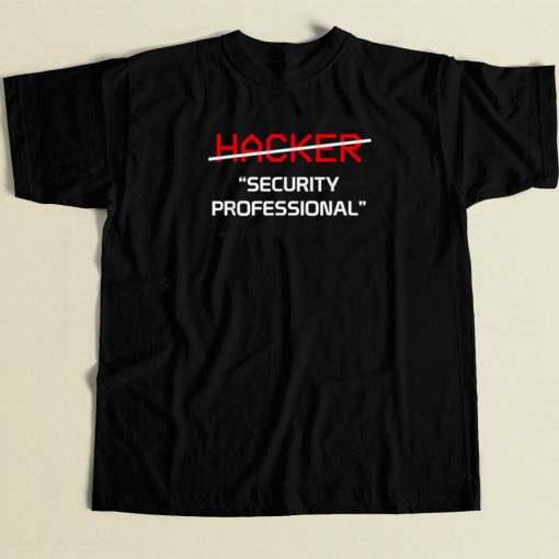 Hacker Security Funny 80s Retro T Shirt Style