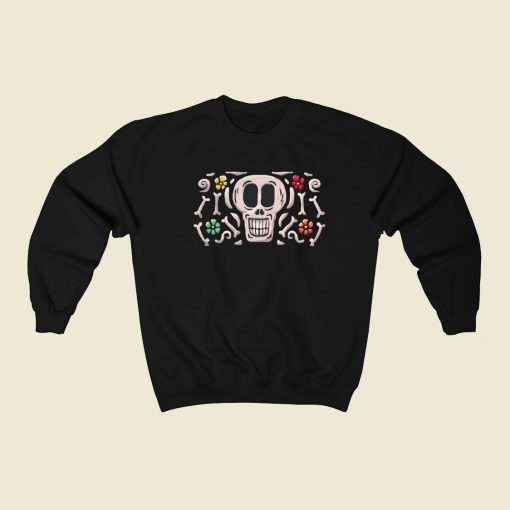 Happy Mexican Skull 80s Sweatshirt Style