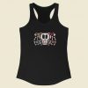 Happy Mexican Skull 80s Racerback Tank Top