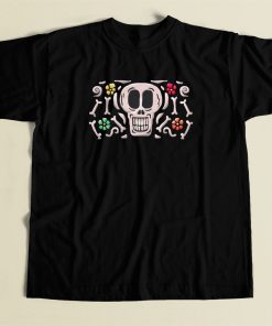 Happy Mexican Skull 80s Retro T Shirt Style