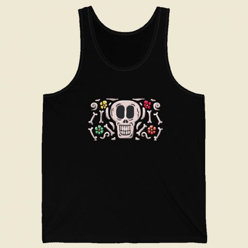 Happy Mexican Skull 80s Retro Tank Top