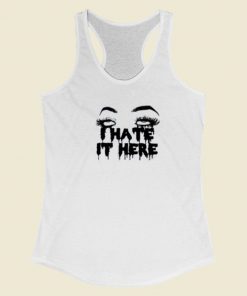 I Hate It Here Scary 80s Racerback Tank Top