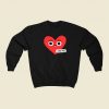 I Love You Valentines 80s Sweatshirt Style