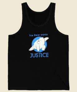 Ice Bear Wants Justice 80s Retro Tank Top