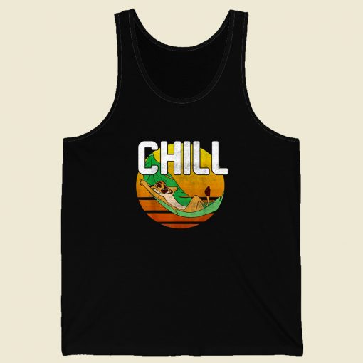 Lion King Timon Chill 80s Retro Tank Top