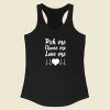 Love Me Valentine Day 80s Racerback Tank Top