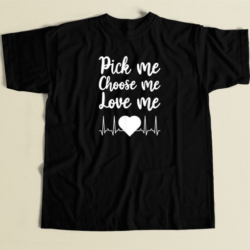 Love Me Valentine Day 80s Retro T Shirt Style