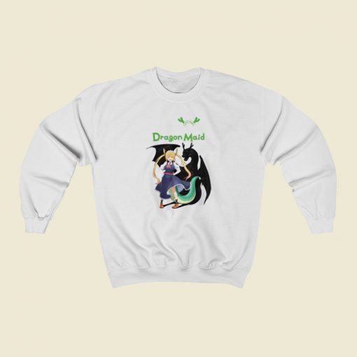 Maid Dragon Anime 80s Sweatshirt Style