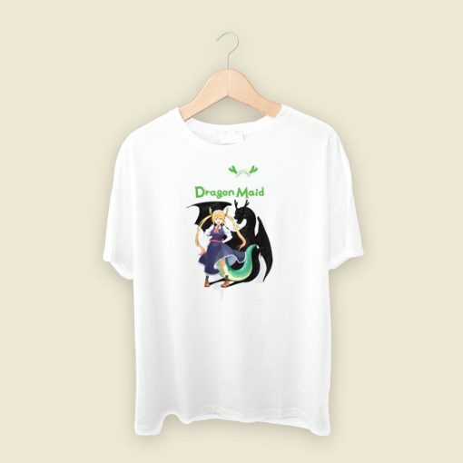 Maid Dragon Anime 80s Retro T Shirt Style