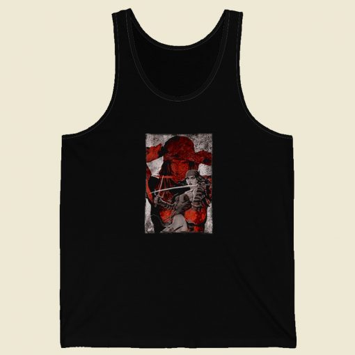 Marvel Elektra Double Exposed 80s Retro Tank Top