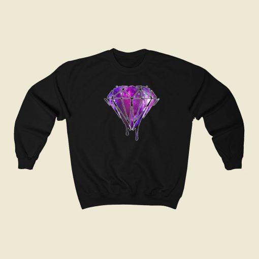 Melting Galaxy Diamond 80s Sweatshirt Style