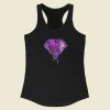 Melting Galaxy Diamond 80s Racerback Tank Top