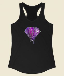 Melting Galaxy Diamond 80s Racerback Tank Top