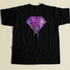 Melting Galaxy Diamond 80s Retro T Shirt Style