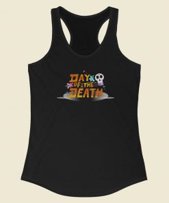 Mexican Day Of The Death 80s Racerback Tank Top