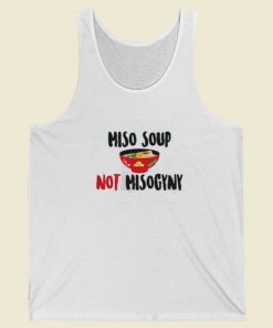 Miso Not Misogyny 80s Retro Tank Top