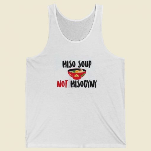 Miso Not Misogyny 80s Retro Tank Top