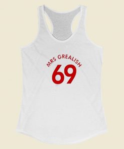 Mrs Grealish 69 Funny 80s Racerback Tank Top