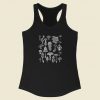 Mushroom Dark Academia 80s Racerback Tank Top