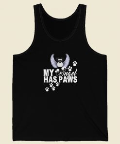 My Angel Has Paws 80s Retro Tank Top