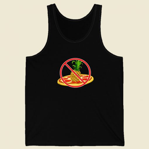 No Pineapple On Pizza 80s Retro Tank Top