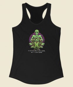 Not Saying It Was Aliens 80s Racerback Tank Top