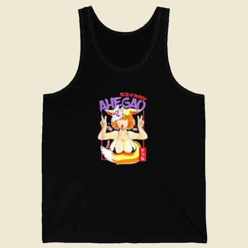 Otaku Ahegao Waifu 80s Retro Tank Top