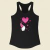 Pharmacy Tech Valentine 80s Racerback Tank Top