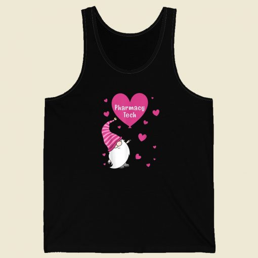 Pharmacy Tech Valentine 80s Retro Tank Top