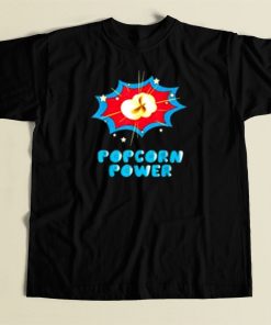 Popcorn Power Comic 80s Retro T Shirt Style