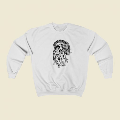 Pretty Day Dead With Flower 80s Sweatshirt Style