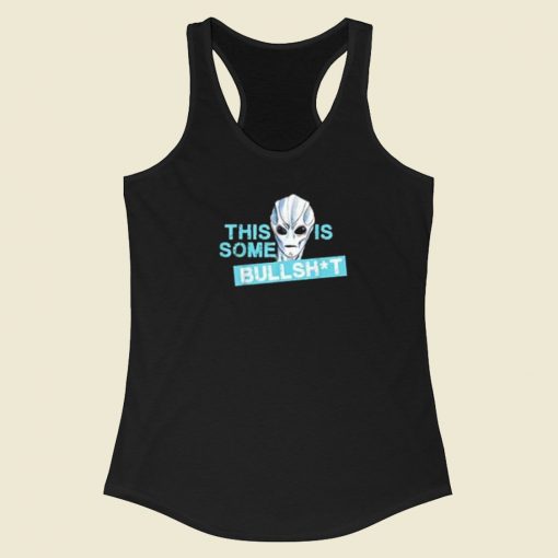 Resident Alien Quotes 80s Racerback Tank Top